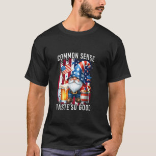 T-shirt Bienséance Gnome Bière du 4 juillet a du goût