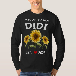 T-shirt Bientôt Didi 2023 Fête des mères de tournesol