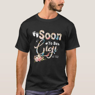 T-shirt Bientôt Être Gigi Est. Première Fête des mères 202