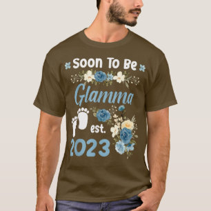 T-shirt Bientôt Être Glamma Est 2023 Grossesse Faire-part