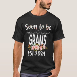 T-shirt Bientôt Être Grams Est2024 Concordance Grossesse F