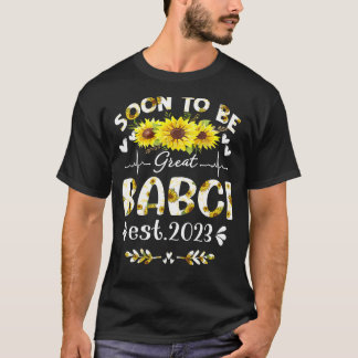 T-shirt Bientôt être grand Babci 2023 Fête des mères de to