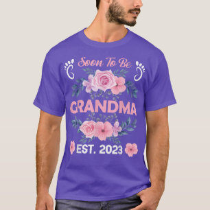 T-shirt Bientôt Être Grand-Mère Est 2023 Grossesse Faire-p