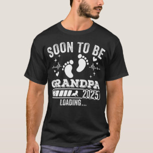 T-shirt Bientôt être grand-père 2025 Charger les hommes