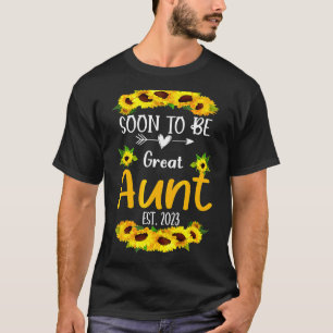 T-shirt Bientôt être grande tante 2023 Fête des Mères Tour