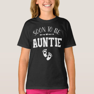 T-shirt Bientôt être la tante promue à la fille de la tant