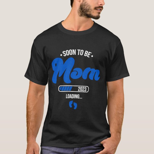T-shirt Bientôt Être Maman Est 2024 Nouvelle Maman Grosses (Devant)