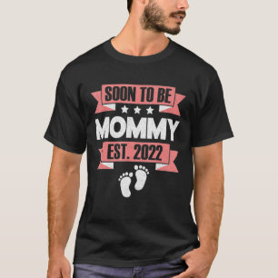 T-shirt Bientôt Être Maman Genre Révéler 1