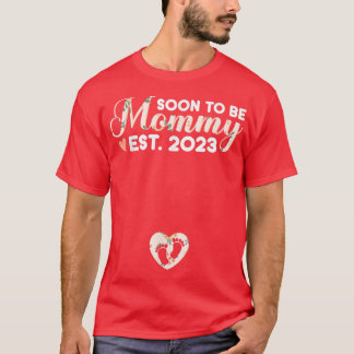 T-shirt Bientôt Être Maman Maman 2023 Grossesse Faire-part