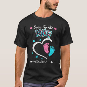 T-shirt Bientôt Être Mimi 2022 Grand-Mère Annonce Un No