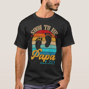 T-shirt Bientôt Être Papa 2023 Sexe Révéler Papa Première