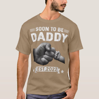 T-shirt Bientôt Être Papa Est 2022 Fête des pères Rétro No