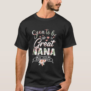 T-shirt Bientôt Grande Nana Ét 2026 Première Fois Nouvelle
