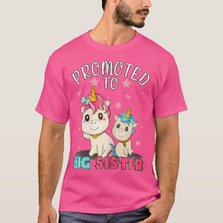 T-shirt Bientôt Grande Sœur Licorne Bientôt Une Grande Soe