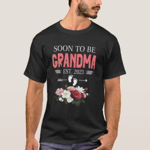 T-shirt Bientôt Grandma 2023 Première Grandma EST 202