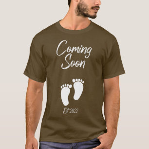 T-shirt Bientôt Grossesse Faire-part bébé Est
