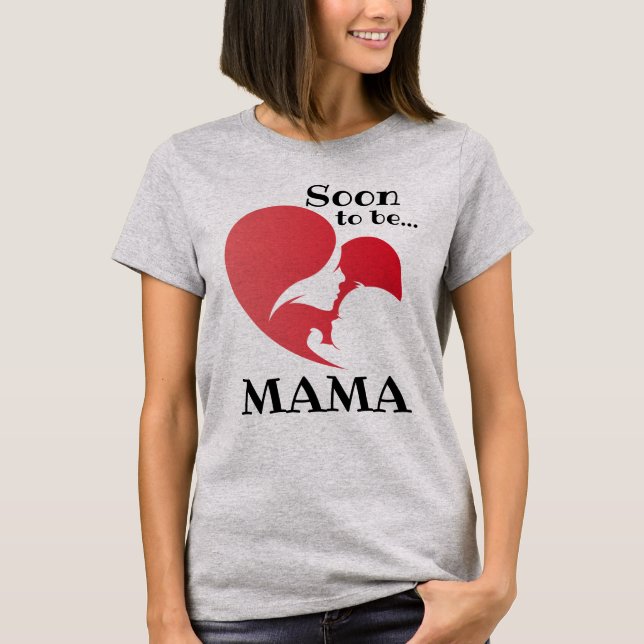 T-shirt bientôt maman (Devant)
