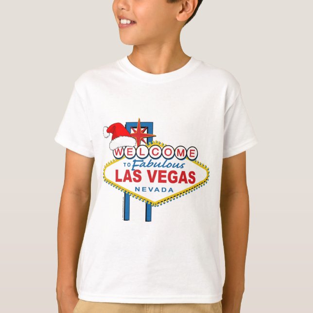 T-shirt Bienvenue à Fabulous Las Vegas Noël (Devant)
