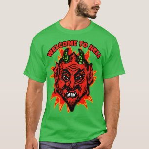 T-SHIRT BIENVENUE À HELL AVEC DEVIL
