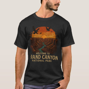 T-shirt Bienvenue à la broderie Grand Canyon National USA
