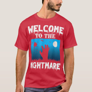 T-shirt Bienvenue À La Éffrayante D'Halloween Nightmare