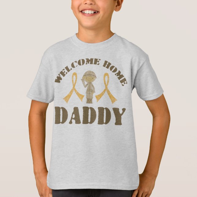 T-shirt Bienvenue à la maison papa (Devant)
