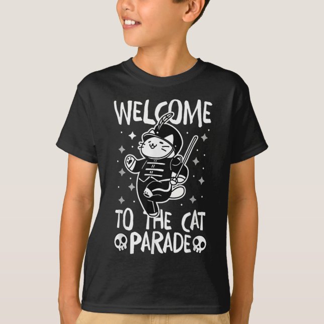 T-shirt Bienvenue À La Parade Des Chats (Devant)