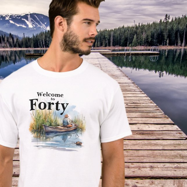 T-shirt Bienvenue à l'aquarelle de Quarty Men's Birthday F (Créateur téléchargé)