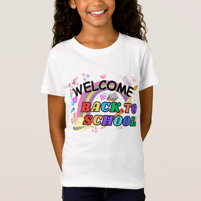 T-Shirt Bienvenue À L'École (Devant)