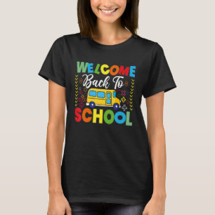 T-shirt Bienvenue À L'École Chemise École Pilote De Bus Ho