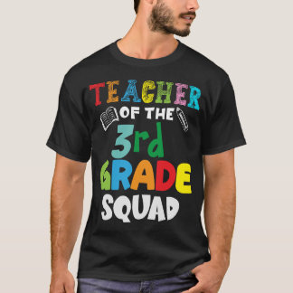 T-shirt Bienvenue À L'École Custom Teacher Squad