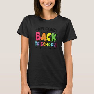 T-shirt Bienvenue À L'École Premier Jour De L'École Enseig