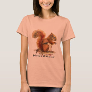 T-shirt Bienvenue à l'Humour de Nuthouse mignon écureuil r