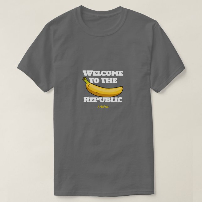 T-shirt Bienvenue à ....... République - Une Chemise Miste (Design devant)