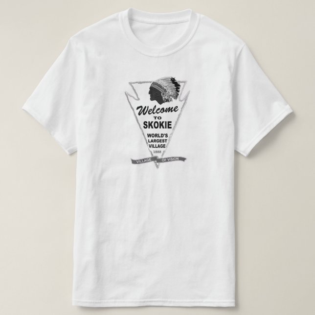 T-shirt Bienvenue à Skokie, Illinois (Design devant)