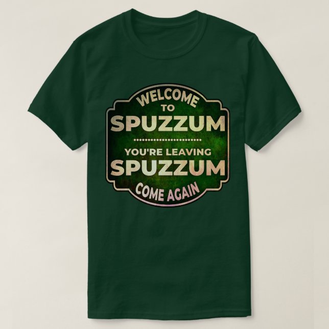 T-shirt Bienvenue à SPUZZUM BC (Design devant)