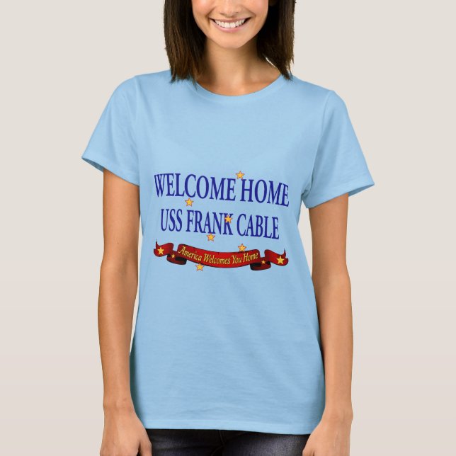 T-shirt Bienvenue Accueil Câble USS Frank (Devant)