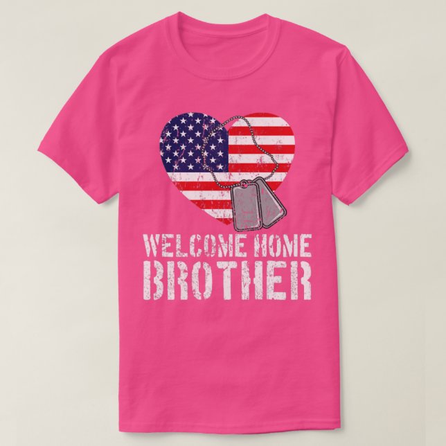 T-shirt Bienvenue Accueil Frère Militaire Correspondant Ho (Design devant)