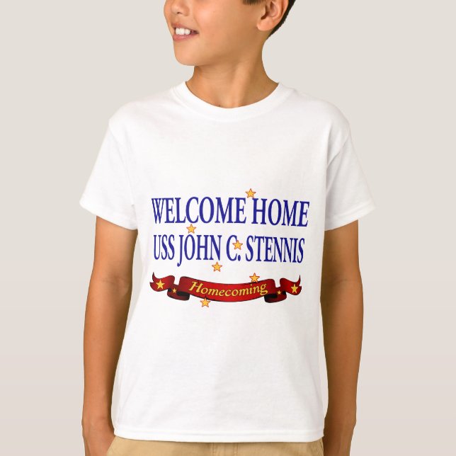 T-shirt Bienvenue Accueil USS John C. Stennis (Devant)