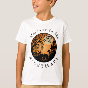 T-shirt Bienvenue au Citrouille d'Halloween cauchemardesqu