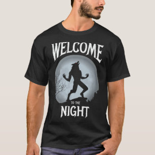 T-shirt Bienvenue Au Design Nocturne Pour Werewolf Movies