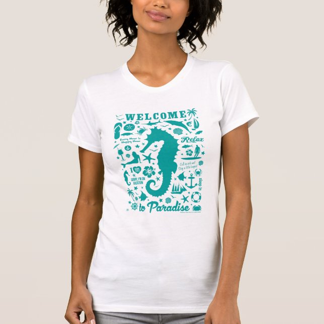 T-shirt Bienvenue au paradis (Devant)