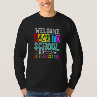 T-shirt Bienvenue au retour à l'école Élèves Enseignant Ga