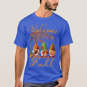 T-shirt Bienvenue Automne Thanksgiving Trois Gnomes Citrou