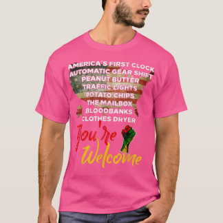 T-shirt Bienvenue Black History Moth Pride Africain dans