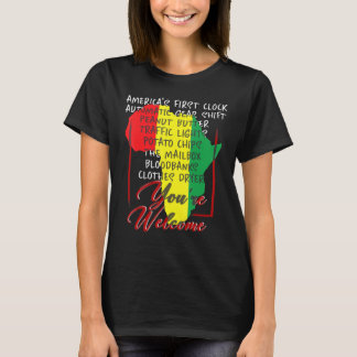 T-shirt Bienvenue Black History Pride Afrique Amérique