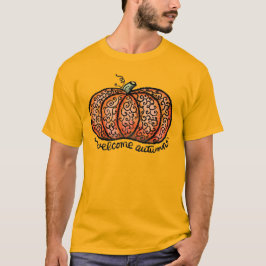 T-shirt Bienvenue citrouille de filigo d'automne