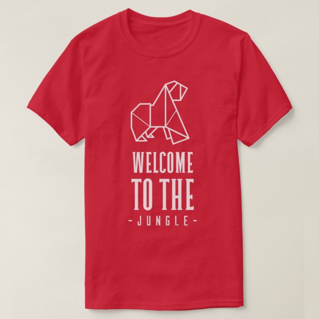 T-shirt Bienvenue Dans La Jungle (Design devant)
