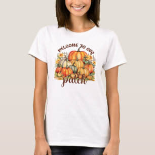 T-shirt Bienvenue dans notre Patch - Cosy Citrouille Patch