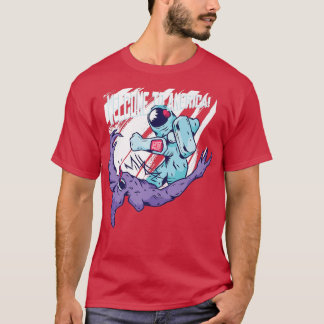 T-shirt Bienvenue En Amérique Astronaute Astral Design Cos